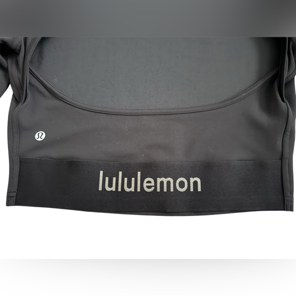 Lululemon Logo Elastic Everlux Long Sleeve Shirt in Black / Trench - Picture 9 of 9